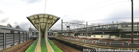 天竜浜名湖鉄道　掛川駅　ホーム　パノラマ写真(3) HDR　800