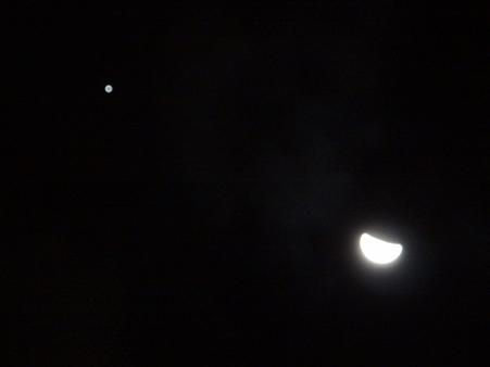 月と木星の最接近