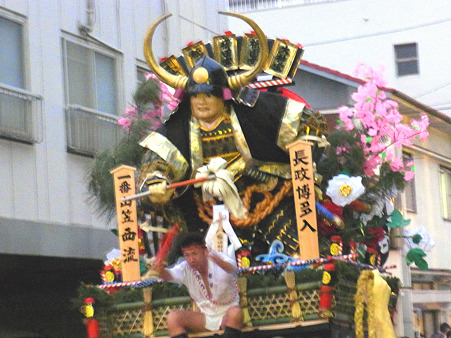 博多祇園山笠 2011 追い山 一番西流 舁き山 長政博多入(ながまさはかたいり)