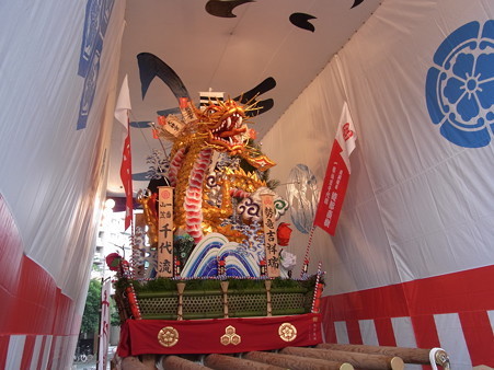 33 博多祇園山笠 千代流 舁き山 黄金のドラゴン 勢竜吉祥瑞(せいりゅうきっしょうのしるし)2012年 写真画像6