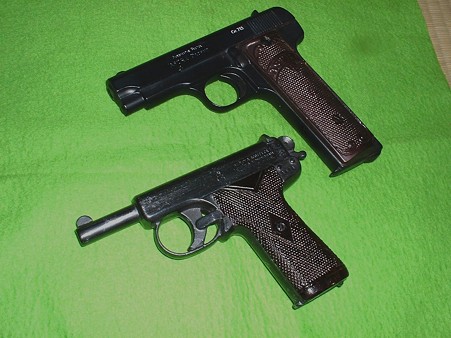 中田商店 ホルスター型崩れ防止用文鎮 「アストラM1916 」&「ウェブリー&スコット M1906」 Doburoku-